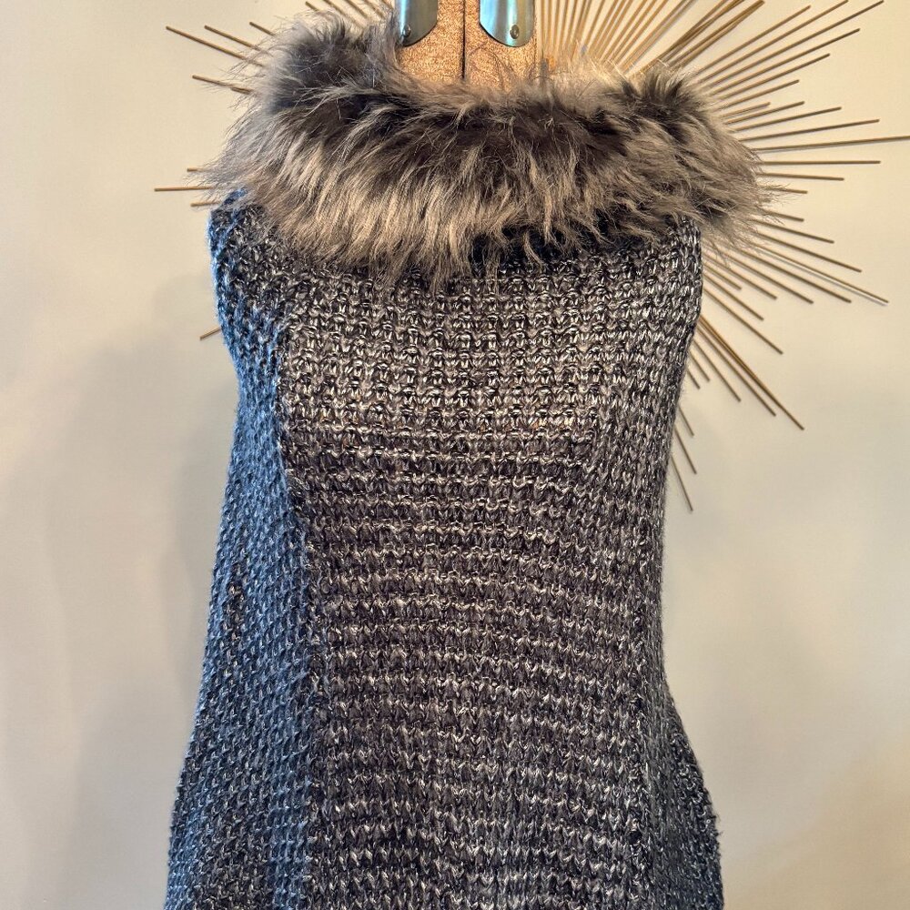 Steve Madden Furry Winter Poncho